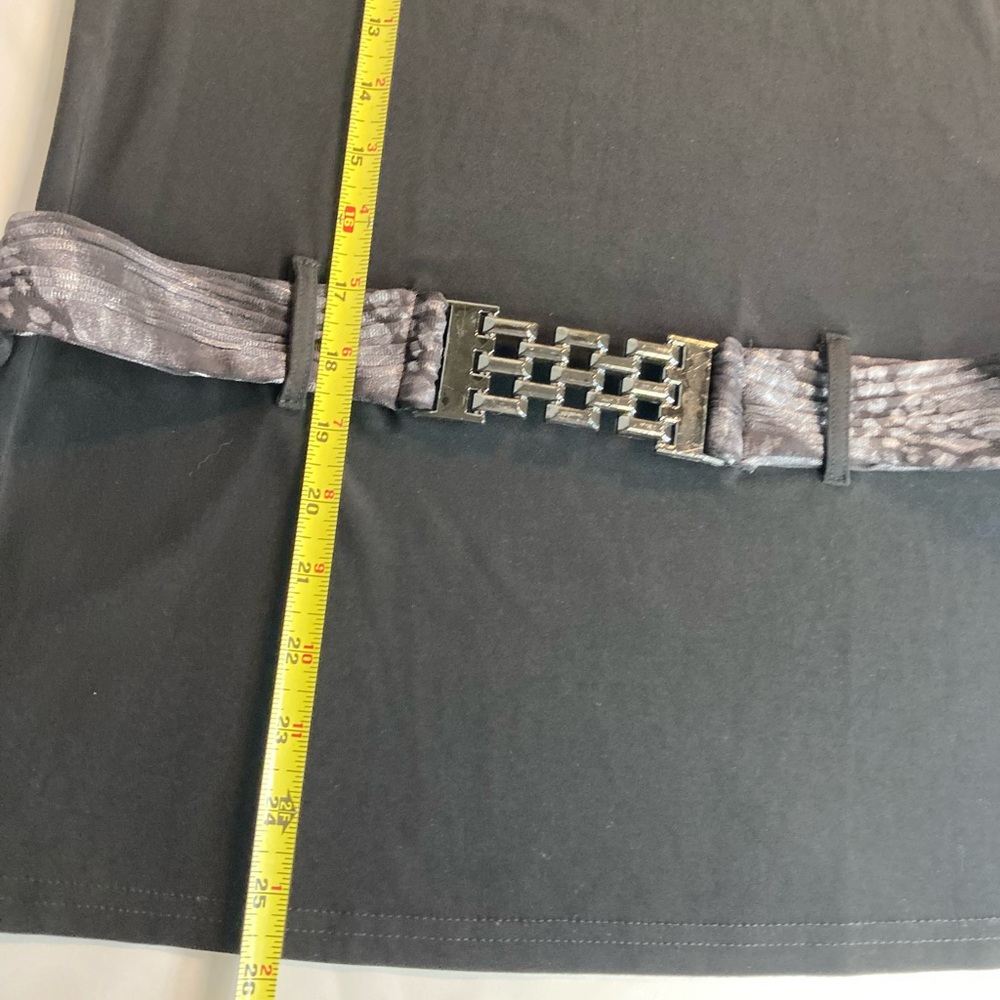 Lasania black sleeveless belt blouse 4 - Picture 3 of 5